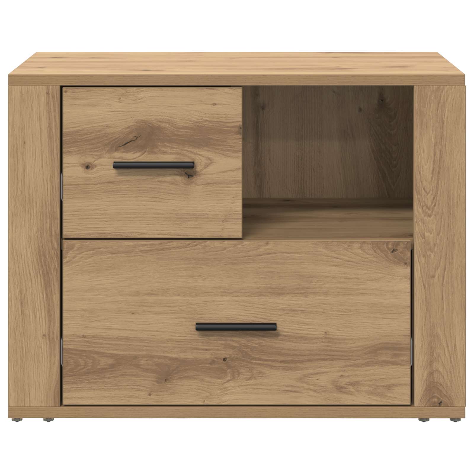 Cabinet de chevet avec tiroir Chêne artisanal 35 x 60 x 50 cm - XIOS