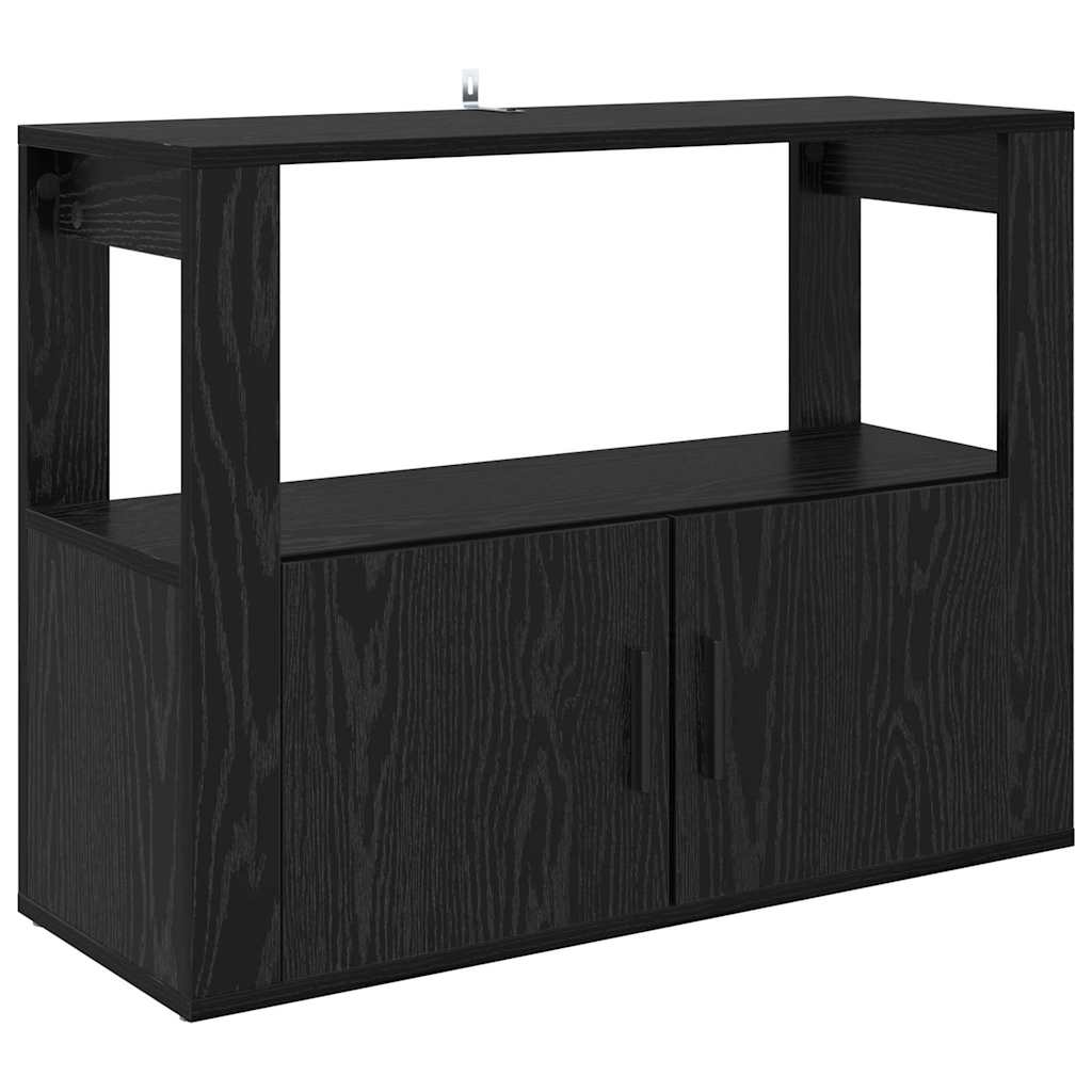 Buffet Chêne noir 80 x 30 x 60 cm Bois d'ingénierie - XIOS