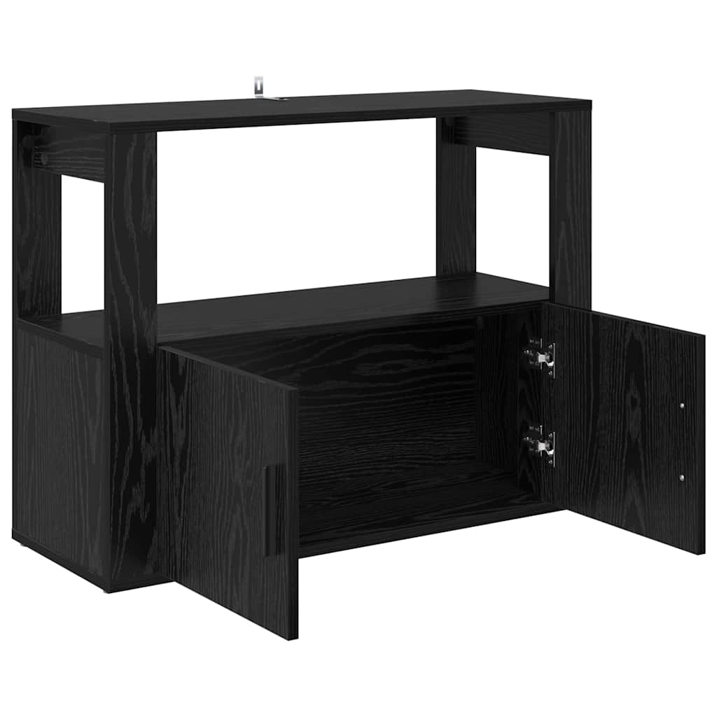 Buffet Chêne noir 80 x 30 x 60 cm Bois d'ingénierie - XIOS