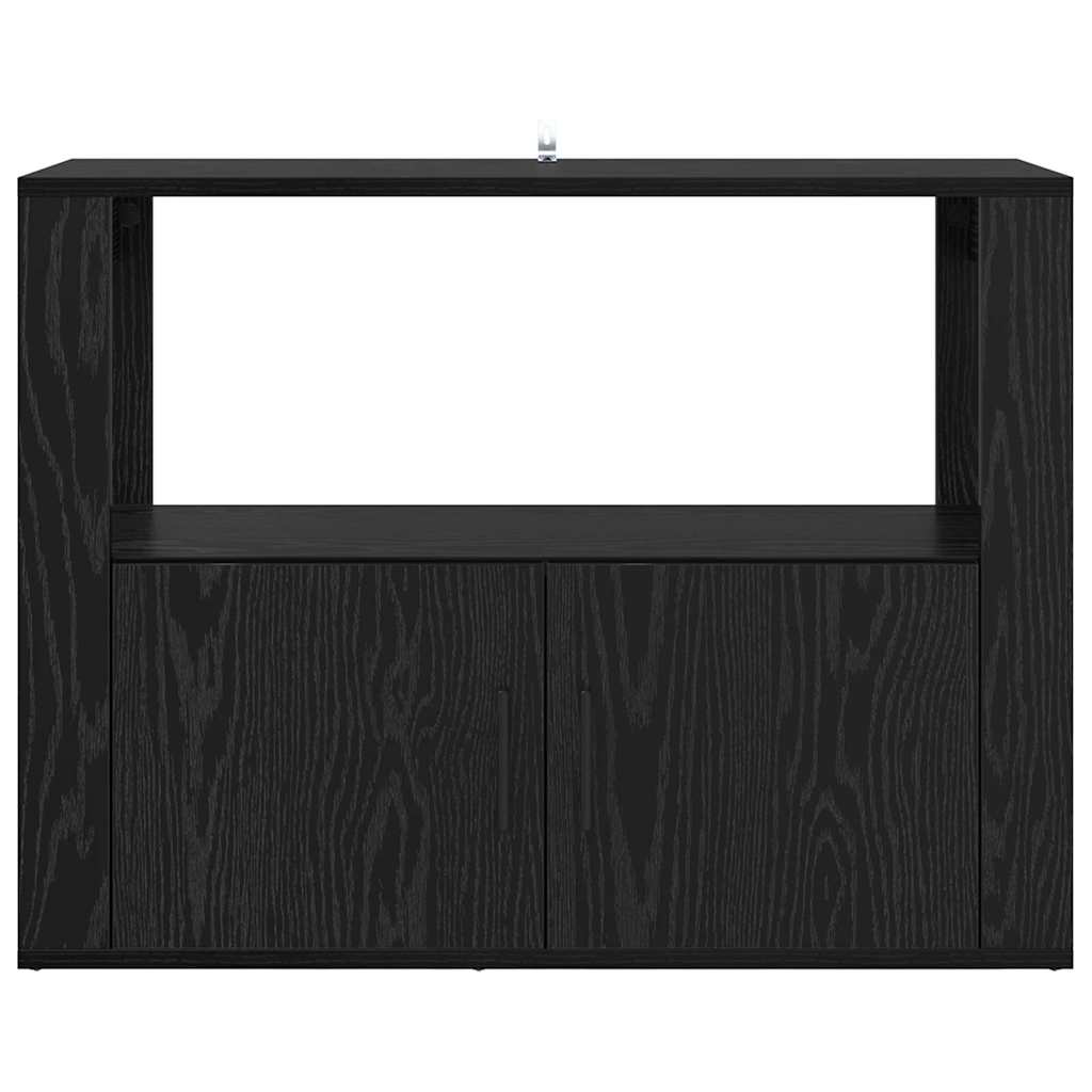 Buffet Chêne noir 80 x 30 x 60 cm Bois d'ingénierie - XIOS