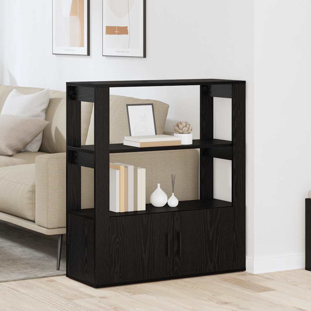 Buffet Chêne noir 30 x 80 x 90 cm Bois d'ingénierie - XIOS