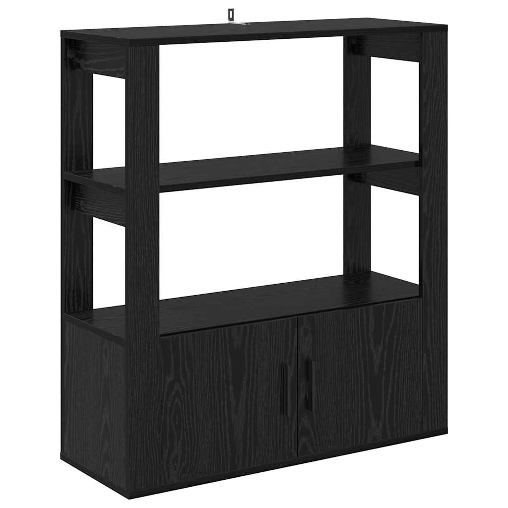 Buffet Chêne noir 30 x 80 x 90 cm Bois d'ingénierie - XIOS