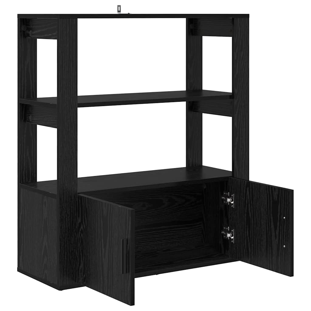 Buffet Chêne noir 30 x 80 x 90 cm Bois d'ingénierie - XIOS