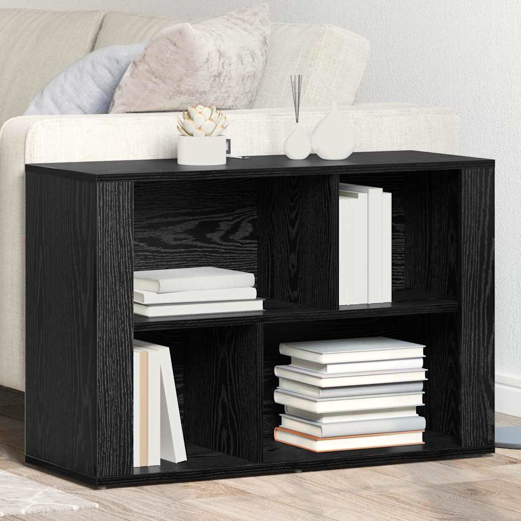 Buffet Chêne noir 80 x 30 x 53 cm Bois d'ingénierie - XIOS