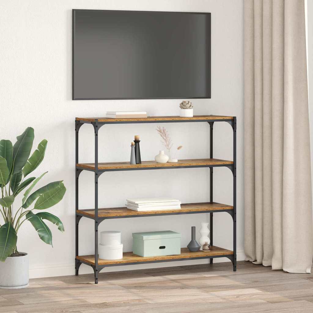 Bibliothèque Bois Ancien 100 x 33 x 100 cm - XIOS