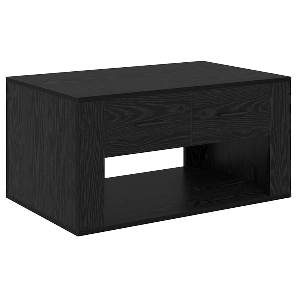 Table basse Chêne noir 80 x 50 x 40 cm Bois d'ingénierie