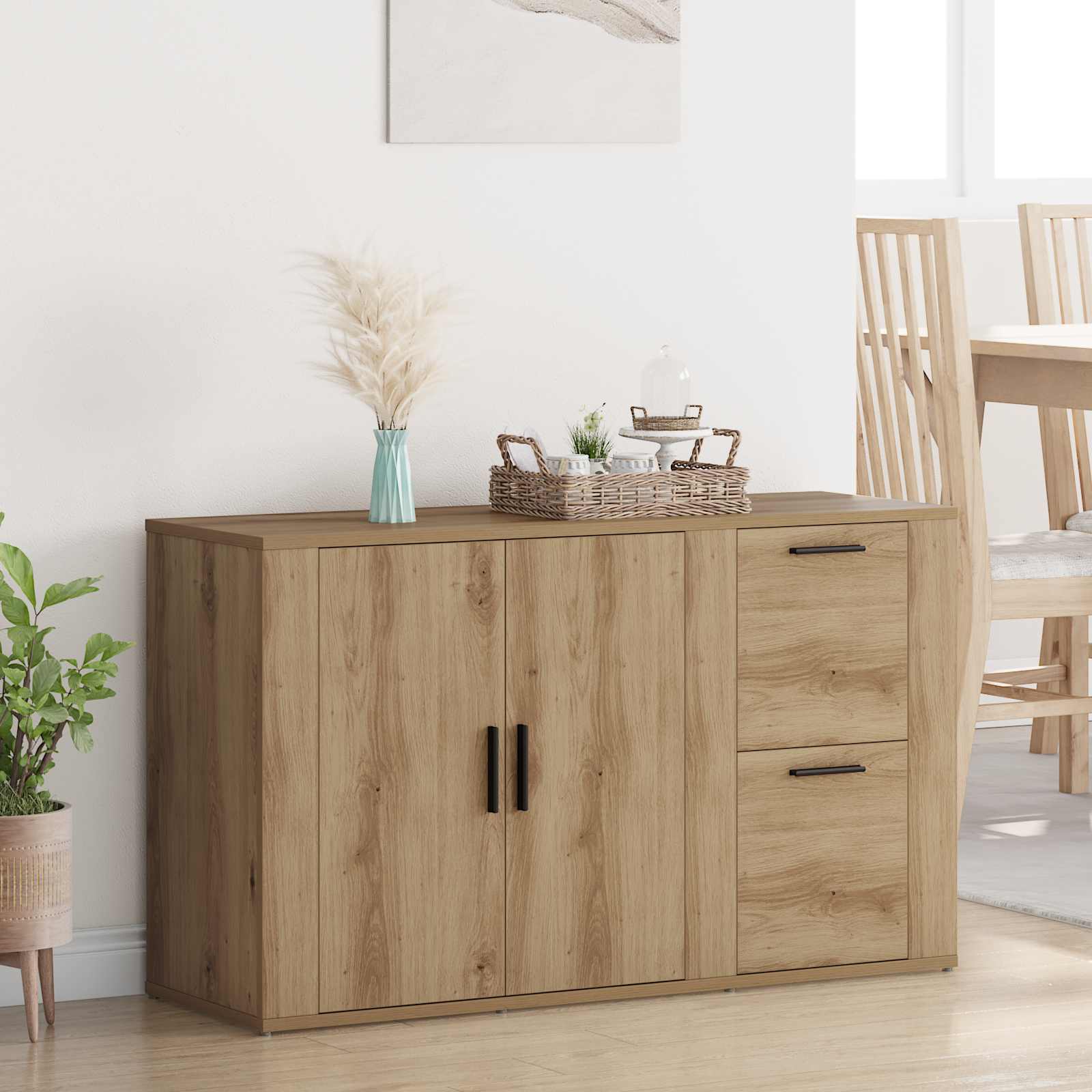 Buffet Chêne artisanal 100 x 33 x 59,5 cm Bois d'ingénierie - XIOS