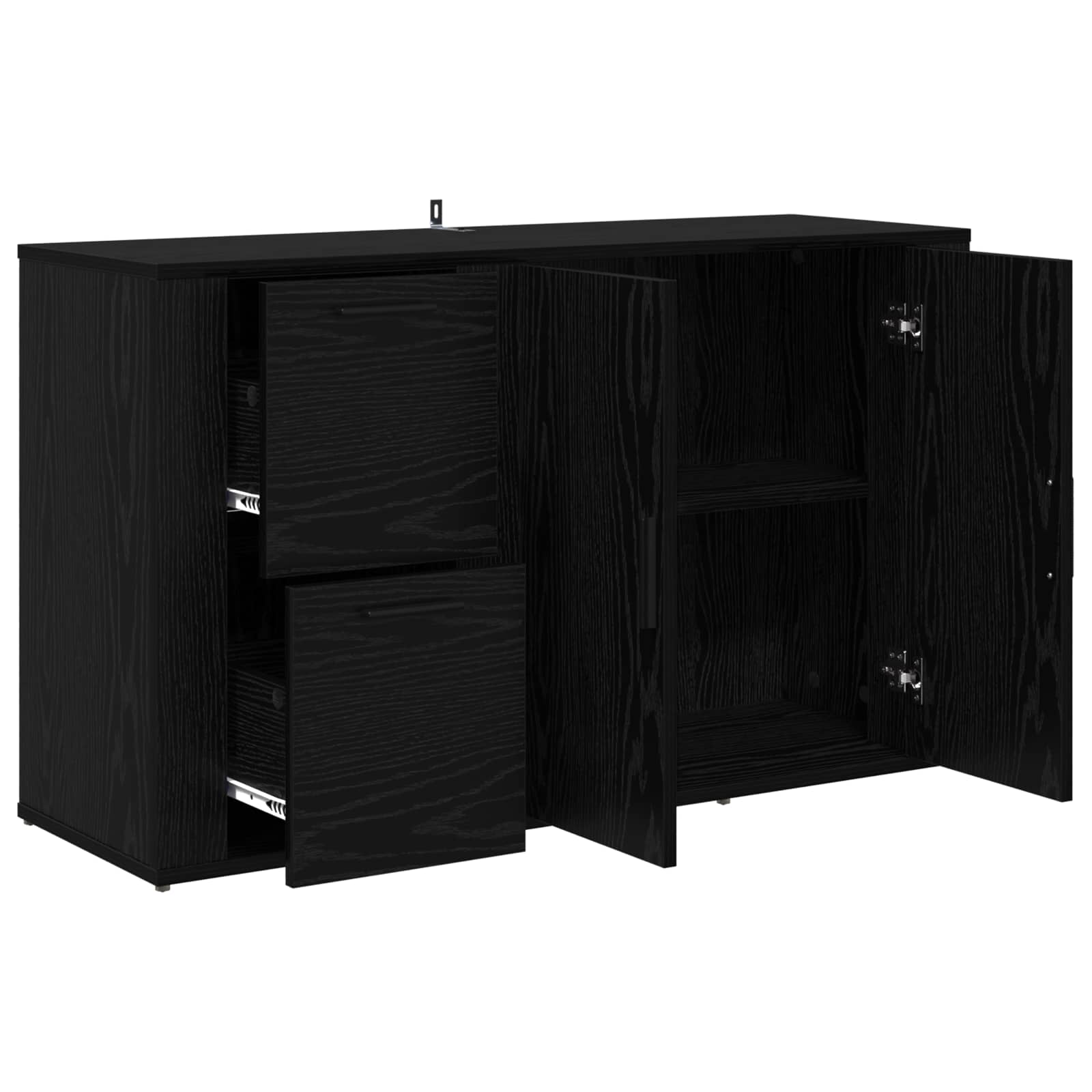 Buffet Chêne noir 100 x 33 x 59,5 cm Bois d'ingénierie - XIOS