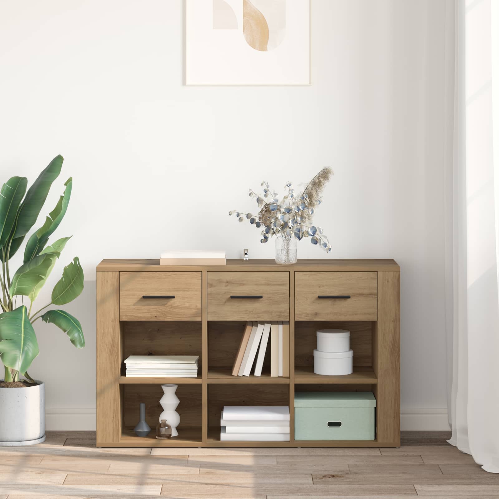 Buffet Chêne artisanal 100 x 30 x 59,5 cm Bois d'ingénierie - XIOS