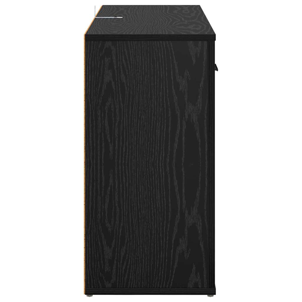Buffet Chêne noir 100 x 30 x 59,5 cm Bois d'ingénierie - XIOS