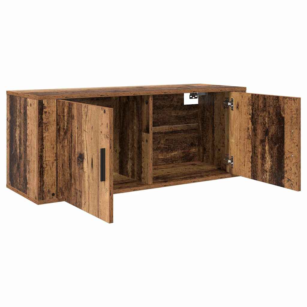 Meuble TV mural Montage mural Bois Ancien 100 x 34,5 x 40 cm - XIOS
