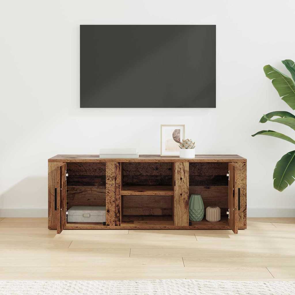 Meuble TV Bois Ancien 100 x 31,5 x 35 cm Bois d'ingénierie - XIOS
