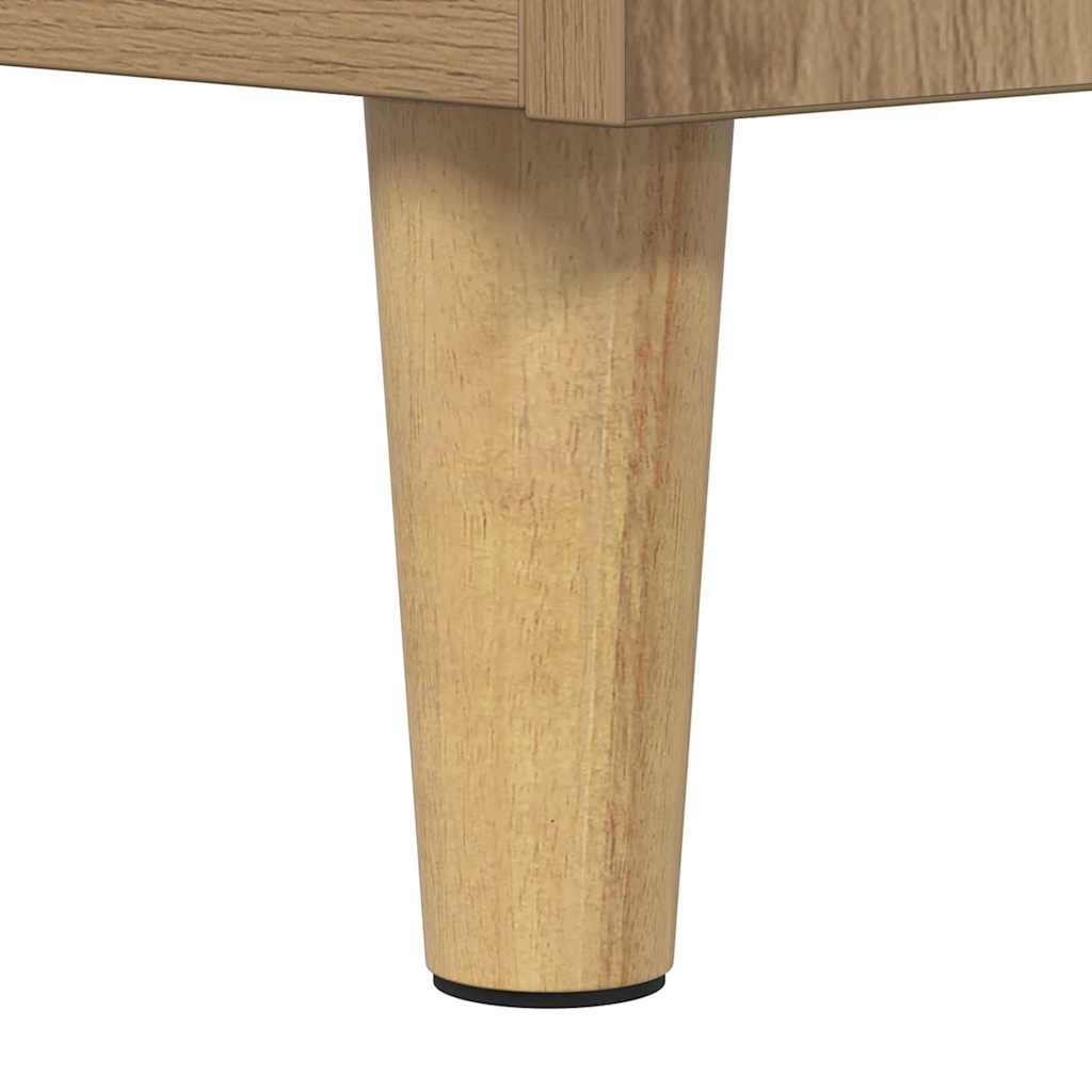 Cabinet de chevet chêne artisanal 60 x 44.5 x 45 cm - XIOS