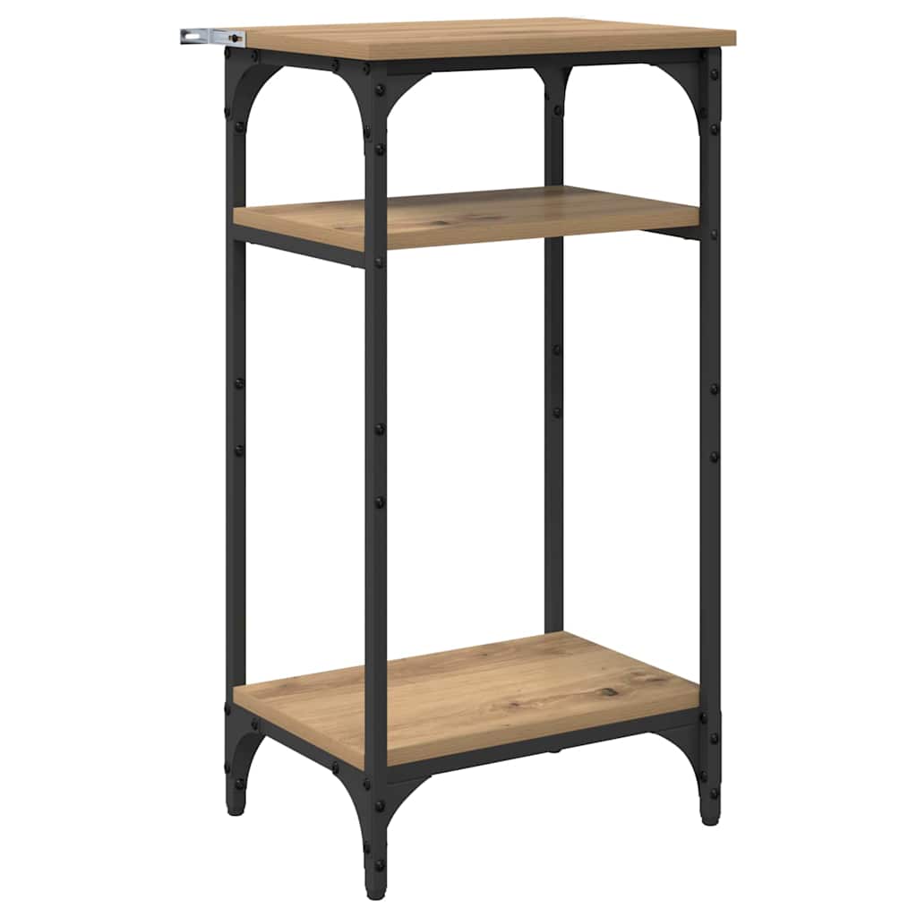 Table d'appoint avec étagère Chêne artisanal 40 x 30 x 75 cm - XIOS