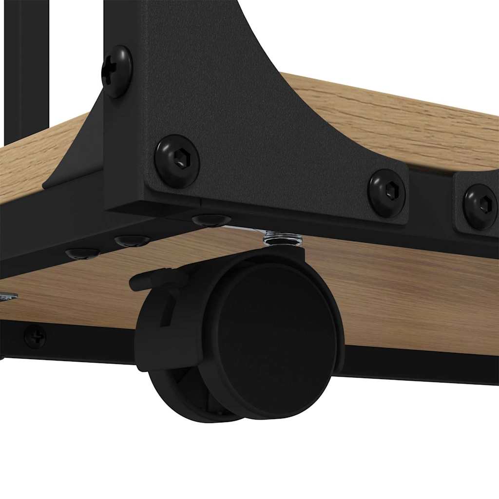 Table d'appoint avec étagère Chêne artisanal 50 x 35 x 55,5 cm - XIOS