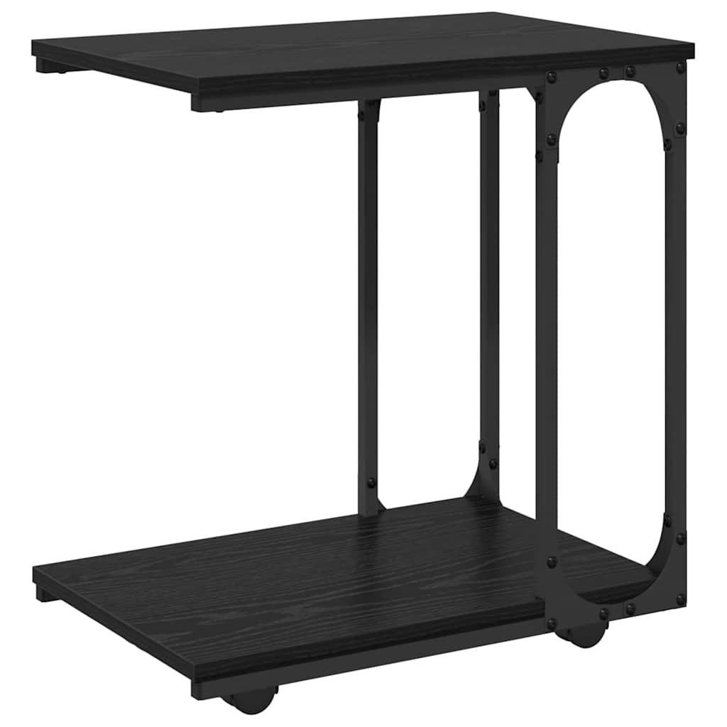 Table d'appoint Chêne noir 50 x 35 x 55,5 cm Bois d'ingénierie - XIOS