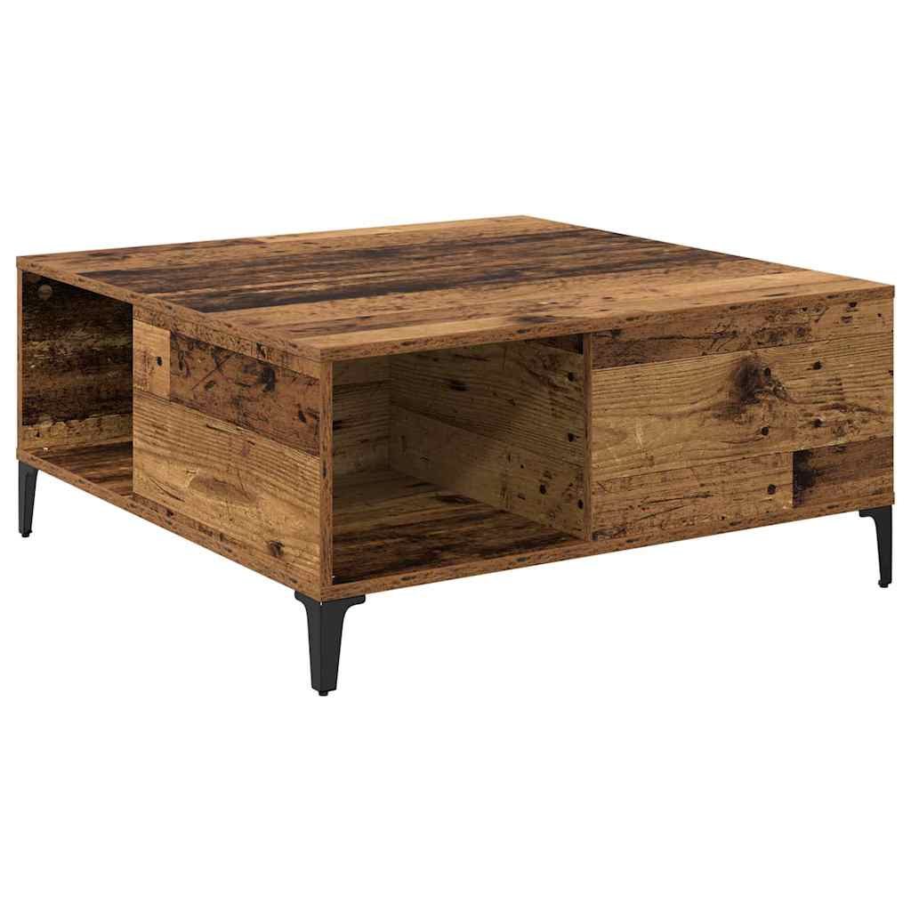 Table basse Bois Ancien 80 x 80 x 36,5 cm Bois d'ingénierie - XIOS