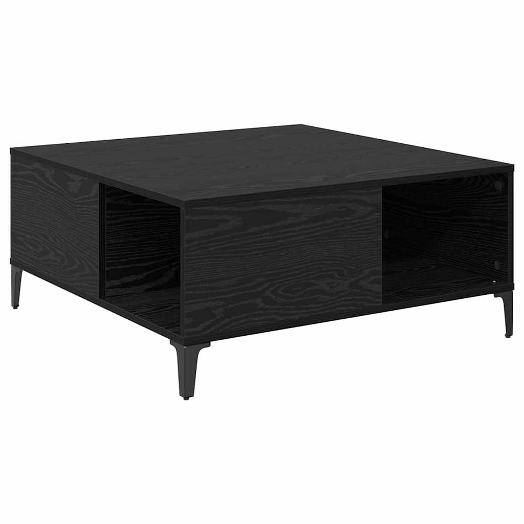 Table basse Chêne noir 80 x 80 x 36,5 cm Bois d'ingénierie