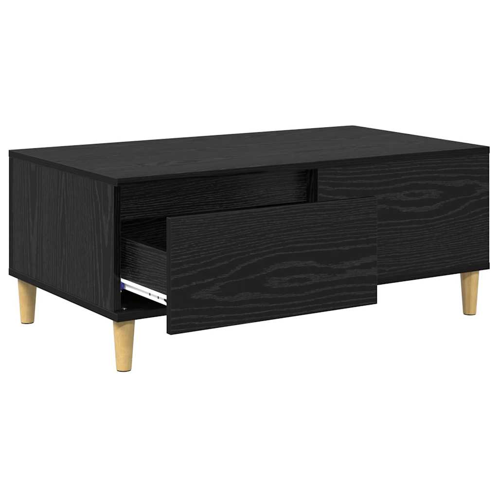 Table basse Chêne noir 90 x 50 x 35 cm Bois d'ingénierie - XIOS