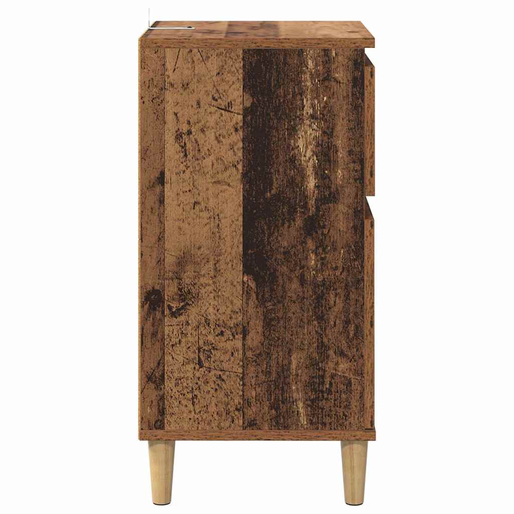 Cabinet de chevet avec tiroir 2 pcs Bois ancien 40 x 35 x 70 cm - XIOS