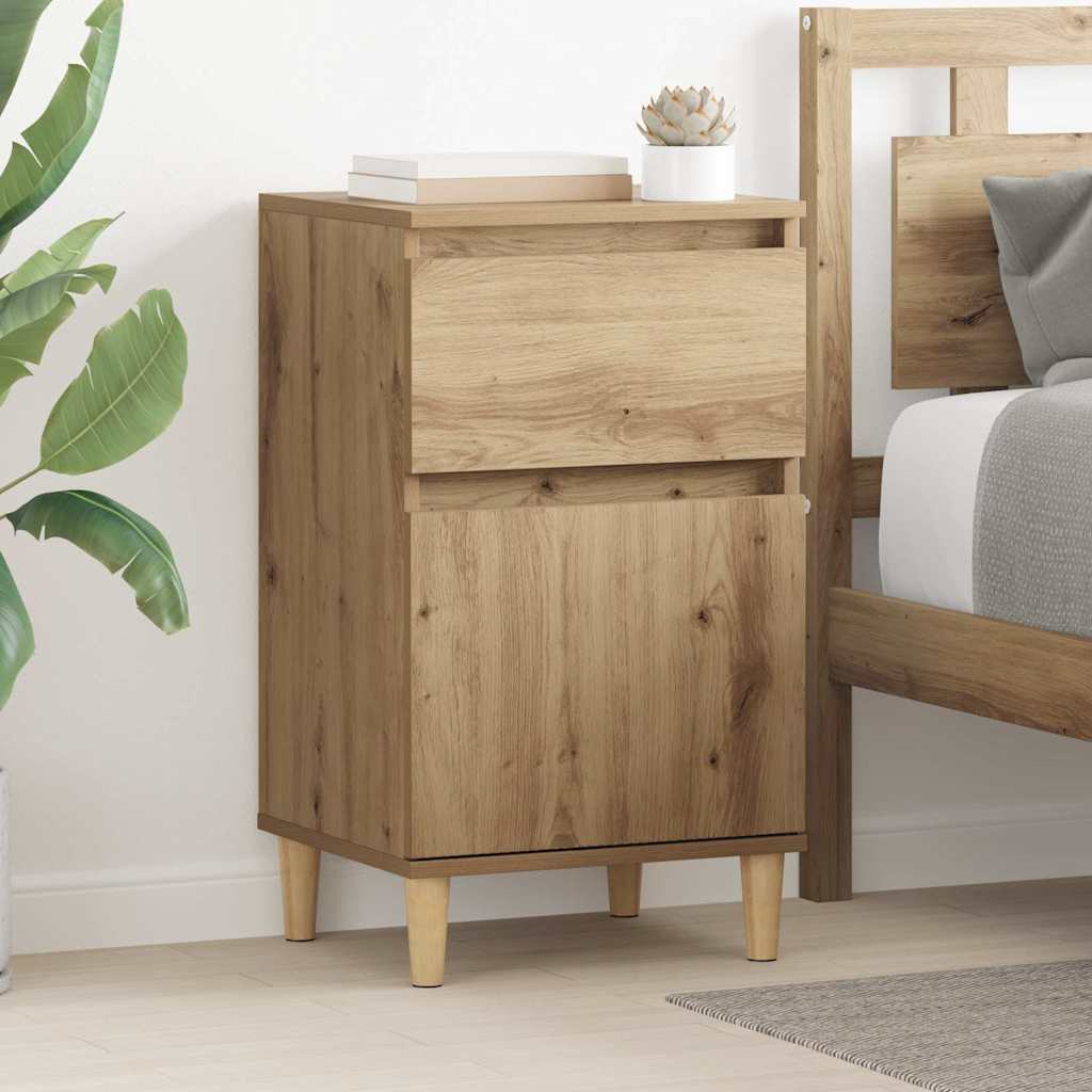 Cabinet de chevet 2 pcs Chêne artisanal 40 x 35 x 70 cm - XIOS