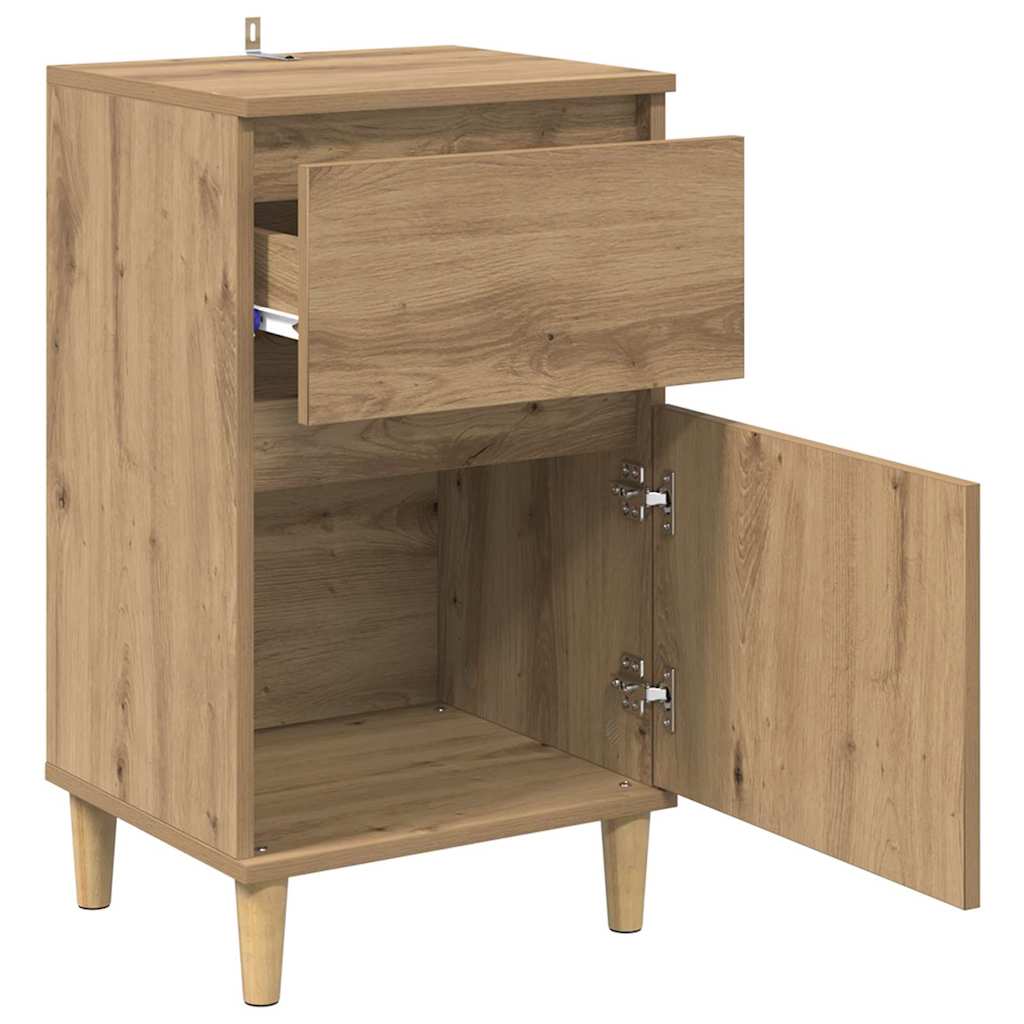 Cabinet de chevet 2 pcs Chêne artisanal 40 x 35 x 70 cm - XIOS