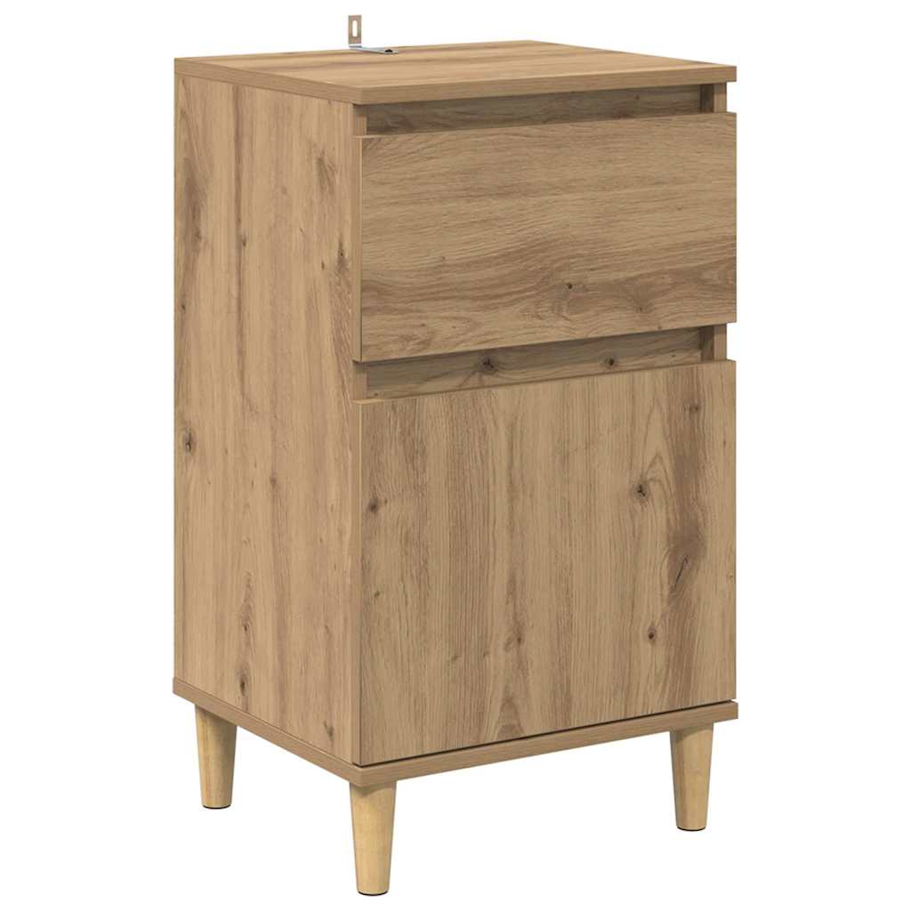 Cabinet de chevet 2 pcs Chêne artisanal 40 x 35 x 70 cm - XIOS