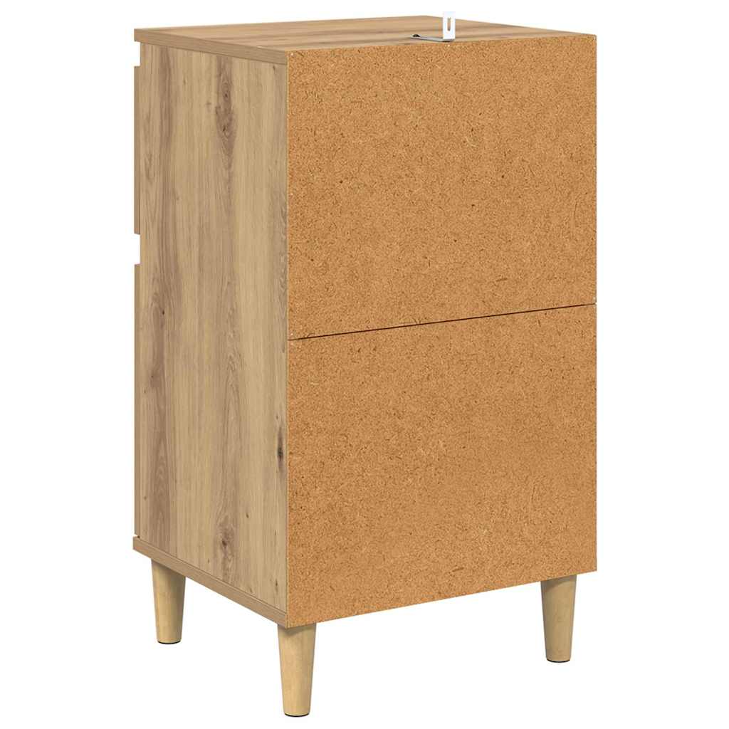 Cabinet de chevet 2 pcs Chêne artisanal 40 x 35 x 70 cm - XIOS