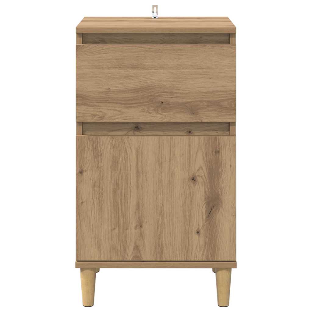 Cabinet de chevet 2 pcs Chêne artisanal 40 x 35 x 70 cm - XIOS