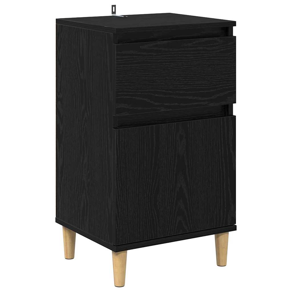 Cabinet de chevet Chêne noir 40 x 35 x 70 cm Bois d'ingénierie - XIOS