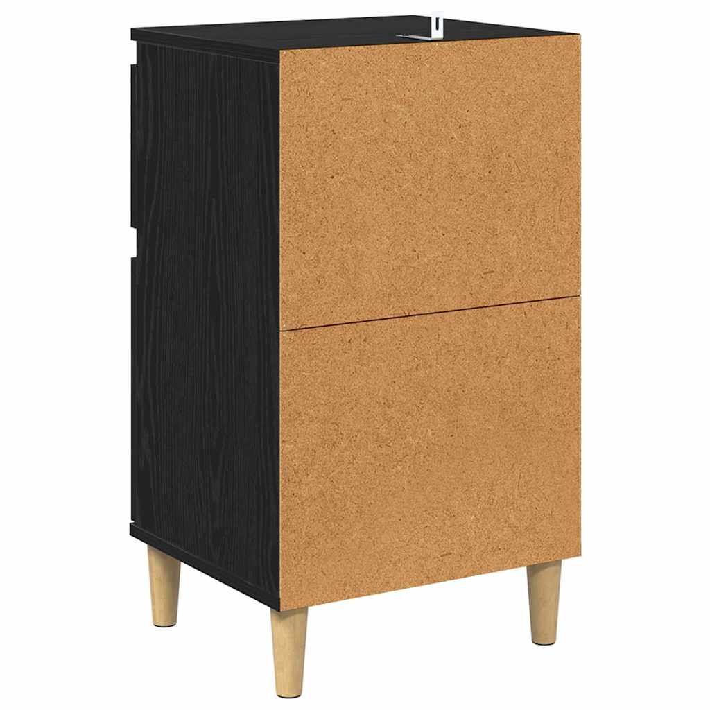 Cabinet de chevet Chêne noir 40 x 35 x 70 cm Bois d'ingénierie - XIOS