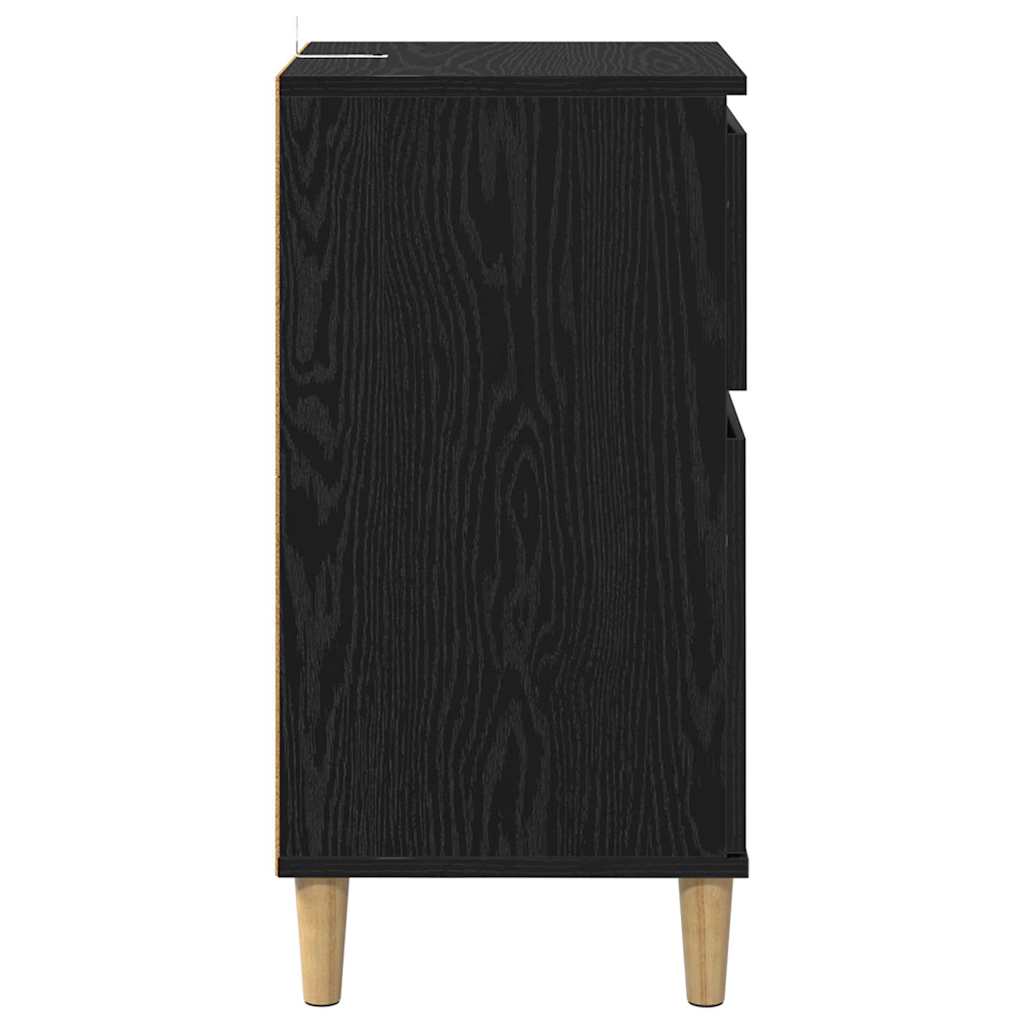 Cabinet de chevet avec tiroir 2 pcs Chêne noir 40 x 35 x 70 cm - XIOS
