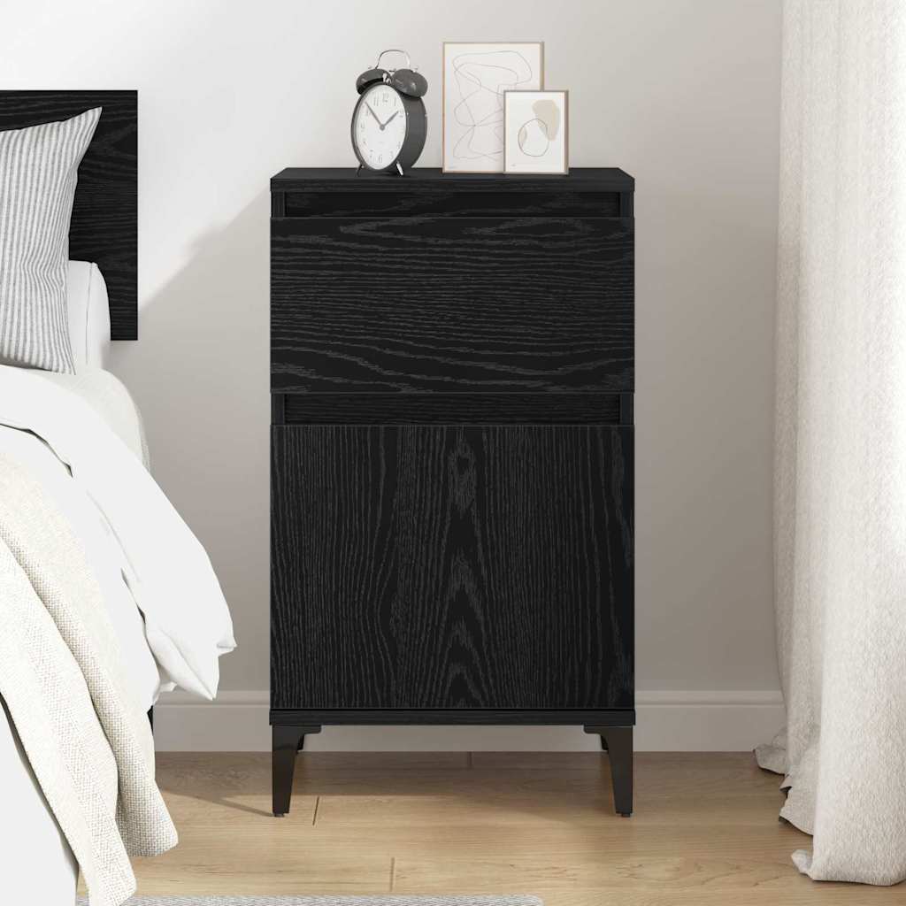 Cabinet de chevet Chêne noir 40 x 35 x 70 cm Bois d'ingénierie - XIOS