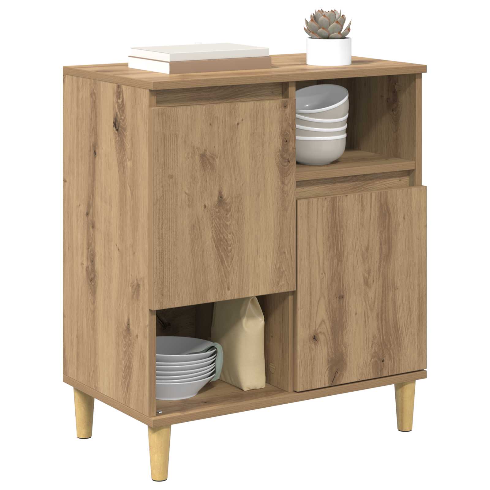 Buffet chêne artisanal 35 x 60 x 70 cm Bois d'ingénierie - XIOS
