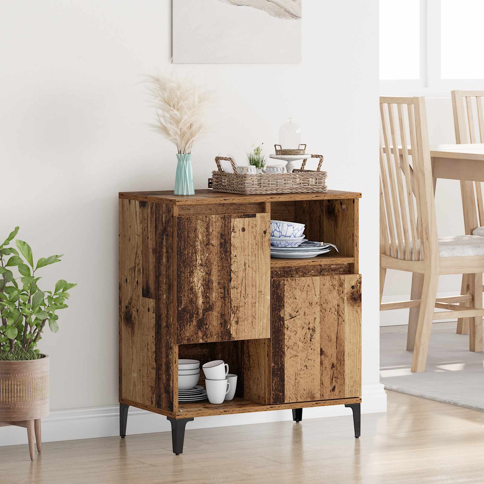 Buffet Bois ancien 60 x 35 x 70 cm Bois d'ingénierie - XIOS