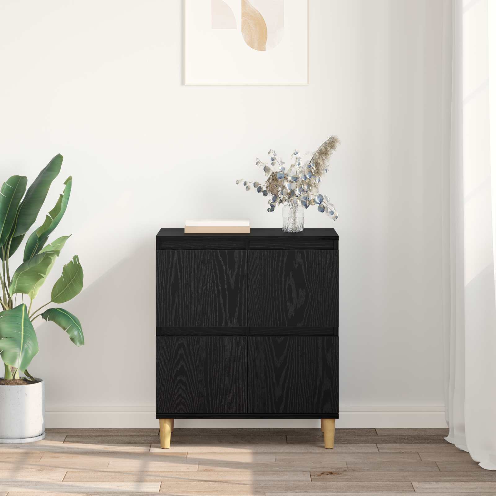 Buffet Chêne noir 60 x 35 x 70 cm Bois d'ingénierie - XIOS