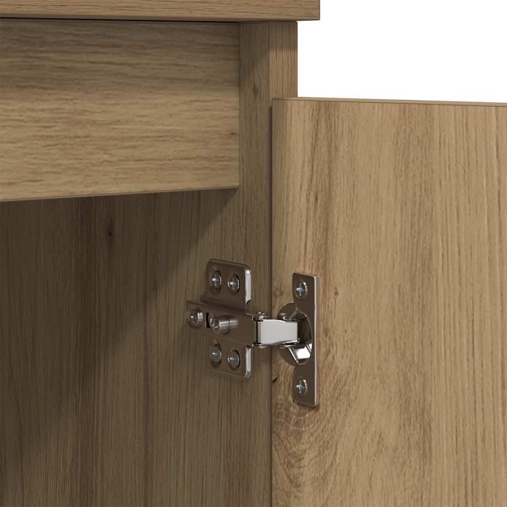 Buffet Chêne artisanal 60 x 35 x 70 cm Bois d'ingénierie et fer - XIOS