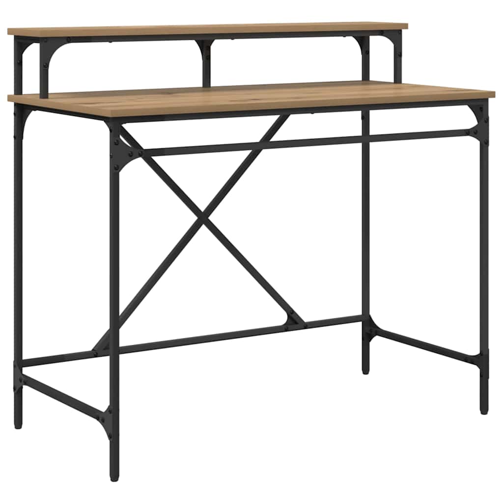 Bureau Chêne artisanal 100 x 50 x 90 cm Bois d'ingénierie