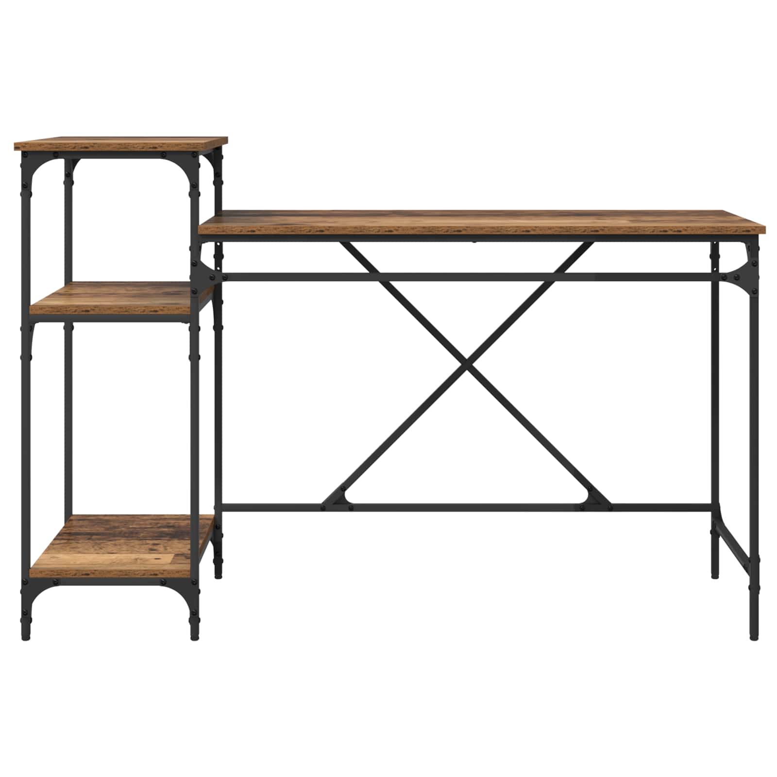Bureau Bois Ancien 135 x 50 x 90 cm Bois d'ingénierie - XIOS