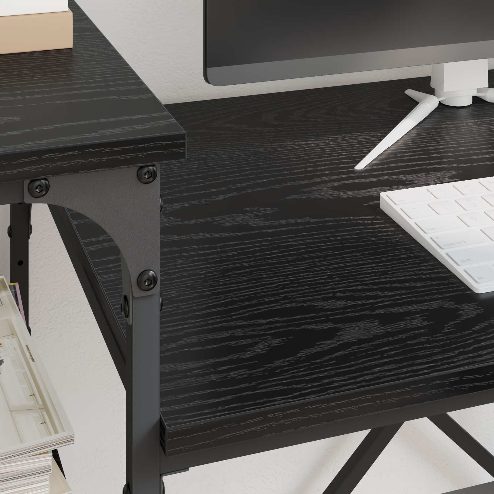 Bureau Chêne noir 135 x 50 x 90 cm Bois d'ingénierie - XIOS