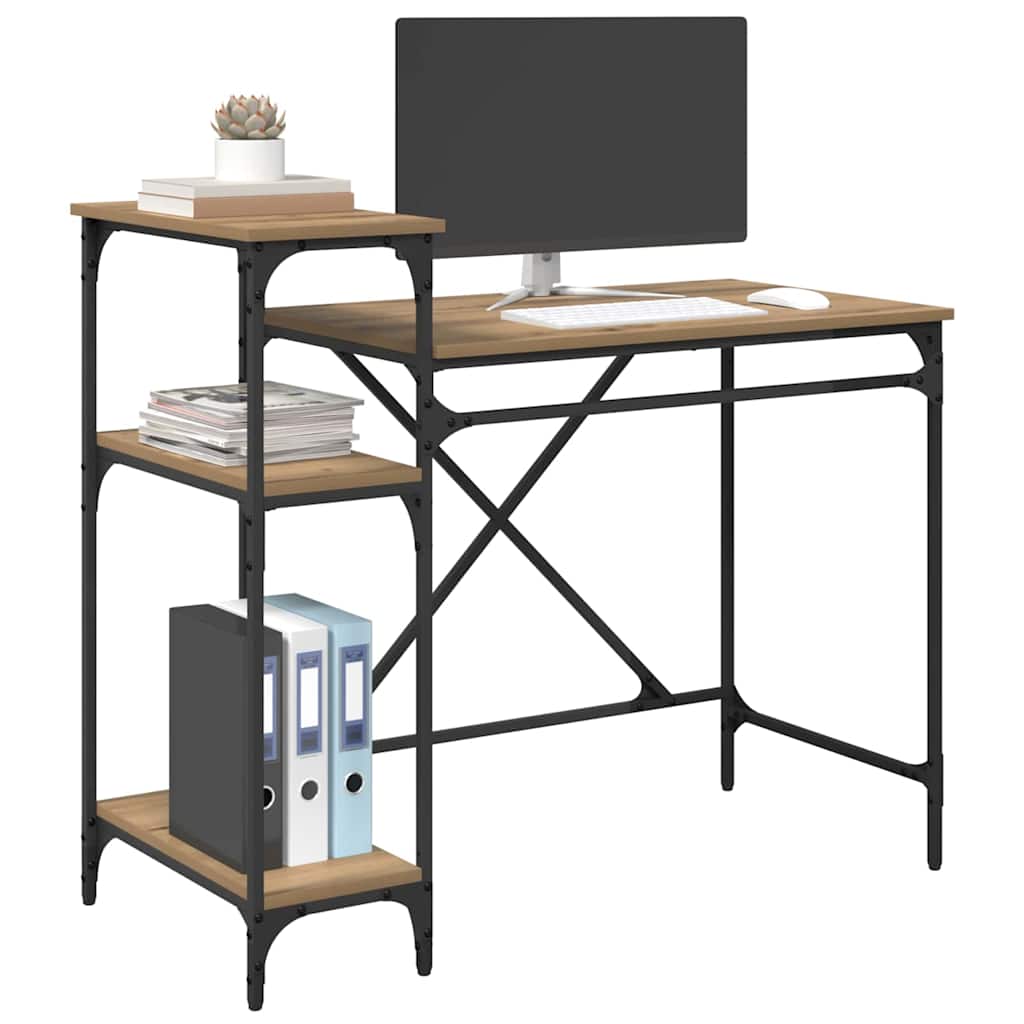 Bureau Chêne artisanal 105 x 50 x 90 cm Bois d'ingénierie - XIOS