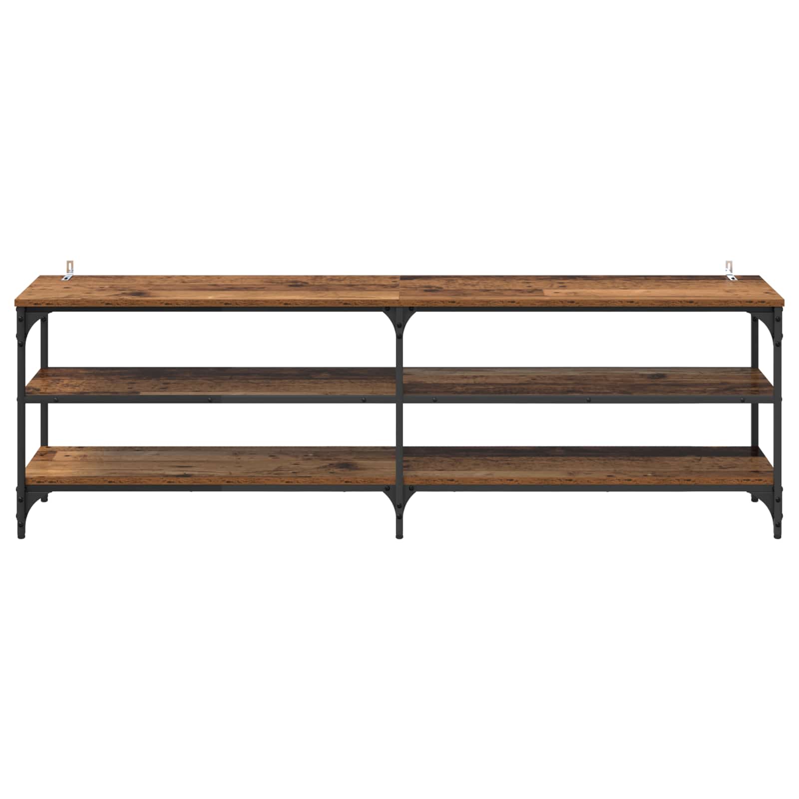 Meuble TV Bois Ancien 160 x 30 x 50 cm Bois d'ingénierie et fer