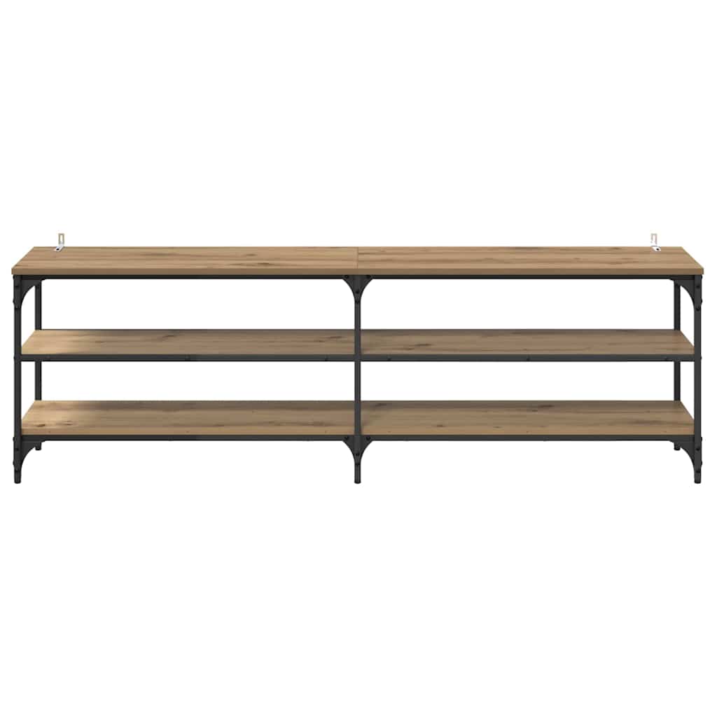 Meuble TV Chêne artisanal 160 x 30 x 50 cm - XIOS
