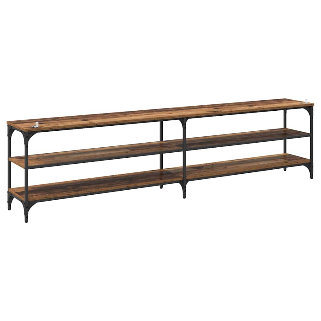 Meuble TV Bois Ancien 200 x 30 x 50 cm Bois d'ingénierie et fer - XIOS