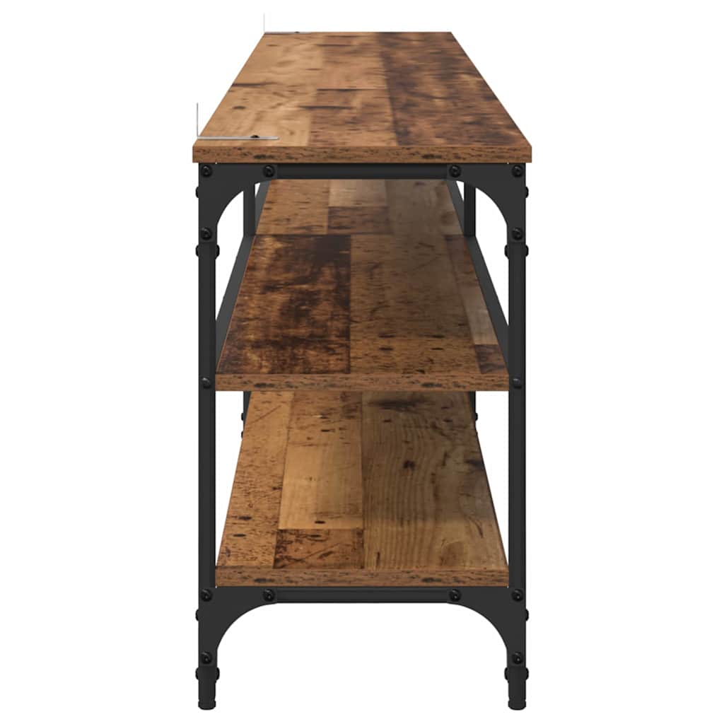 Meuble TV Bois Ancien 200 x 30 x 50 cm Bois d'ingénierie et fer - XIOS