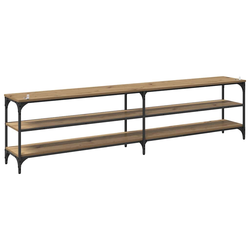Meuble TV Chêne artisanal 200 x 30 x 50 cm - XIOS