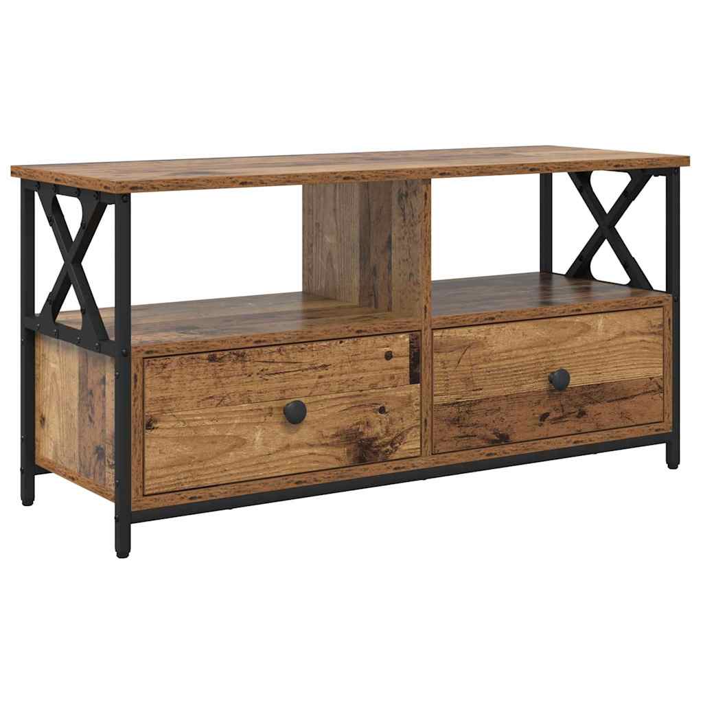 Meuble TV avec tiroir Bois Ancien 90 x 33 x 45 cm - XIOS