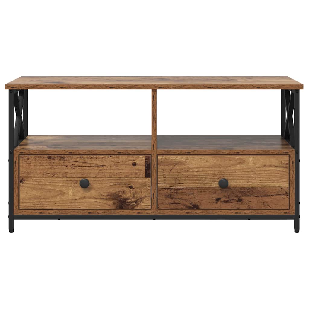 Meuble TV avec tiroir Bois Ancien 90 x 33 x 45 cm - XIOS