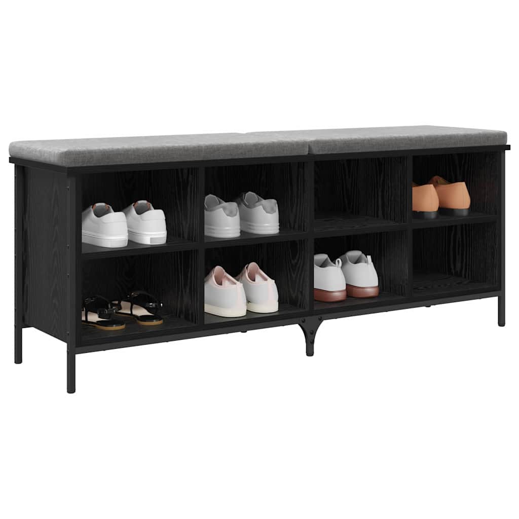 Cabinet à chaussures avec étagère Chêne noir 131 x 35 x 50 cm - XIOS