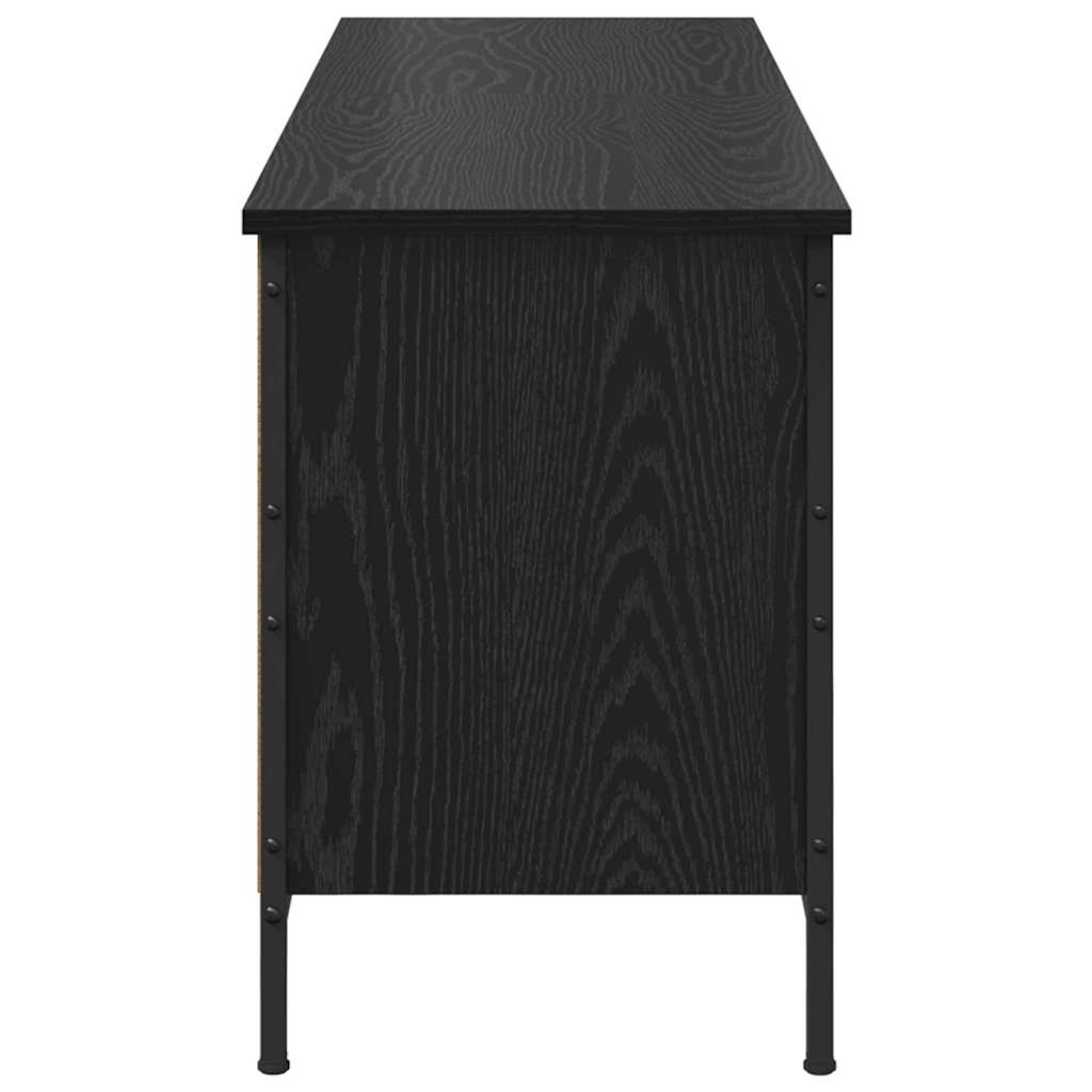 Cabinet à chaussures avec étagère Chêne noir 131 x 35 x 50 cm - XIOS